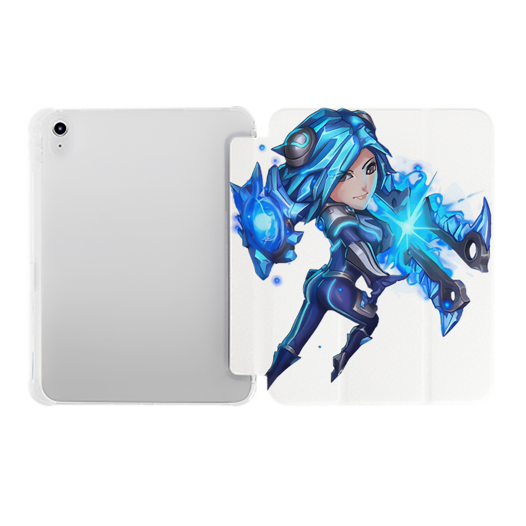 （画像用） リーグ・オブ・レジェンド League of Legends LOL IPad ケース ペン収納付き 三つ折りスタンド PUレザー×シリコン 対応機種9.5/10.5/10.9インチ